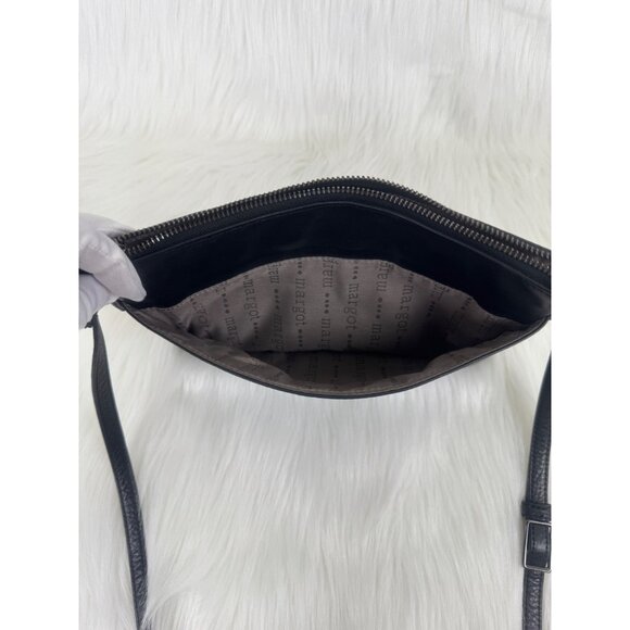 Women's Margot Black Crossbody Leather Bag Handbag Purse Size Small - Picture 7 of 10